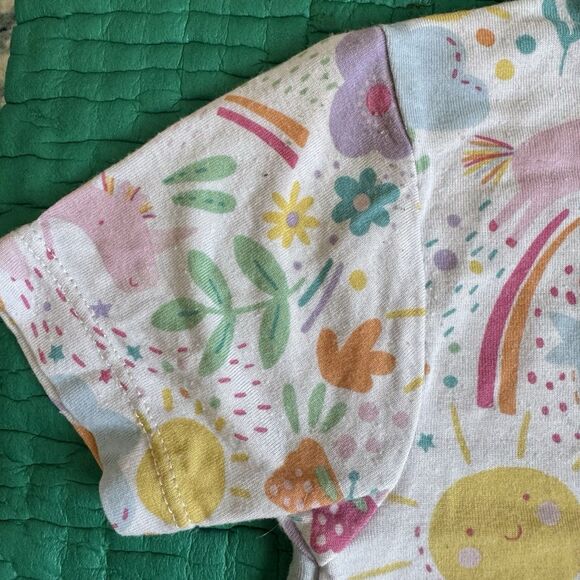 MAGNETIC ME Modal Magnetic Toddler Pajama Set Unicorns Rainbow Sunshine Girls 2T - Picture 11 of 13